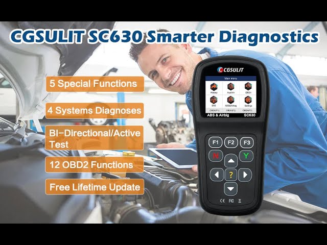 CGSULIT SC630 OBD2 Scanner ABS Brake Bleed Diagnostic Scan Tool