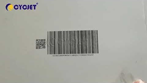 How to Print QR Code Bar Code GS1 GIN Code on Pillbox by CYCJET ALT500UV High speed Inkjet Printer