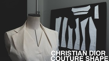 【Fashion Study of Shape 04】Christian Dior  Collar 【Pattern making / Draping/ Sewing / Vlog】