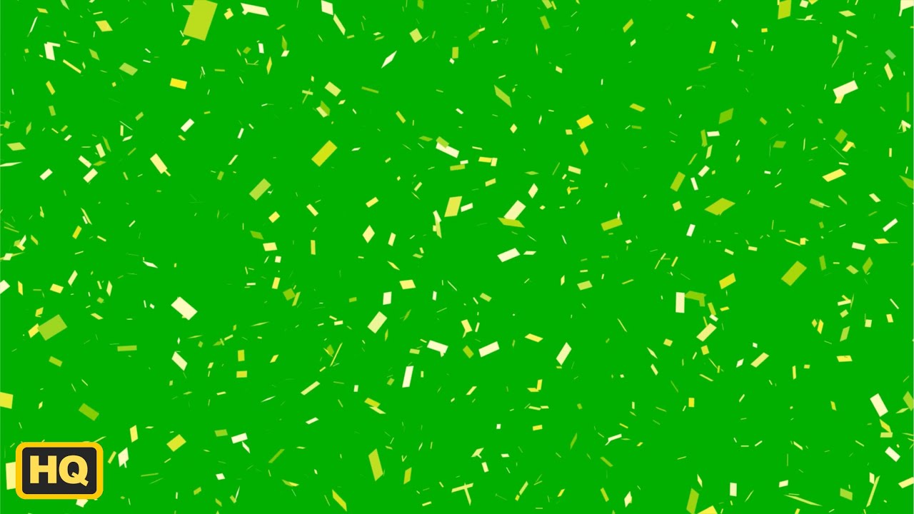 Confetti Green Screen Video Background I HD I FREE Stock Footage I No