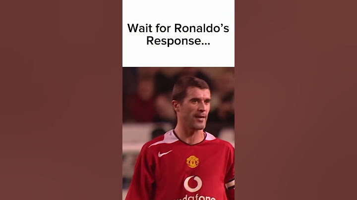When Ronaldo showed Roy Keane who's boss 🔥🐐
