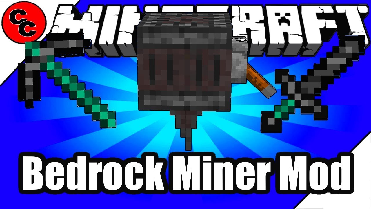 Minecraft Mods: " Bedrock Miner Mod 1.12.2 " - YouTube