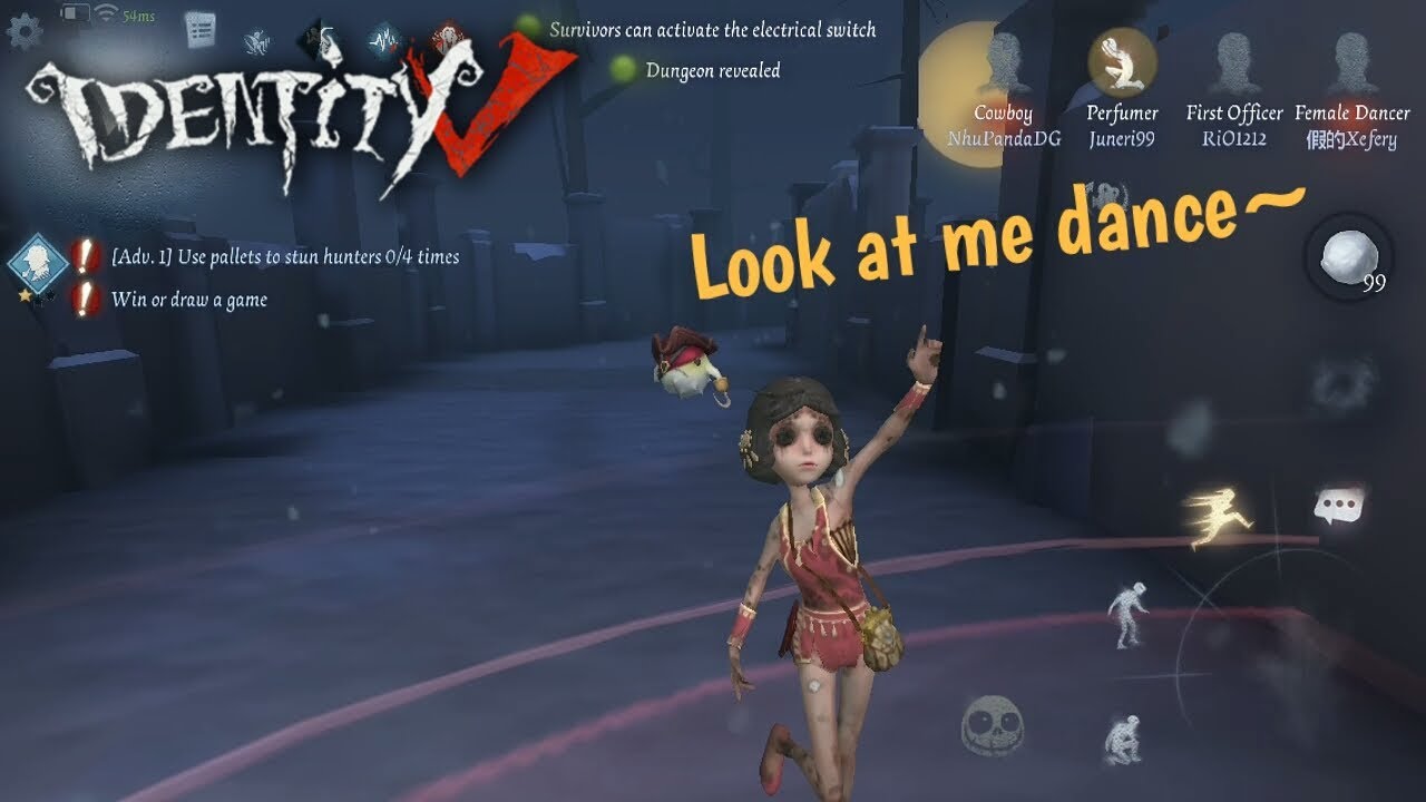 The Graceful Dancer Female Dancer Gameplay Identity V YouTube