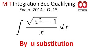 Solving MIT Integration  Bee 2014  :  Q 15