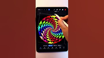 Colorful Seamless Pattern in Procreate #seamlesspattern #shorts