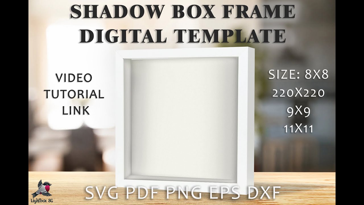 How to make PAPER SHADOW BOX FRAME - DIY fast and easy tutorial