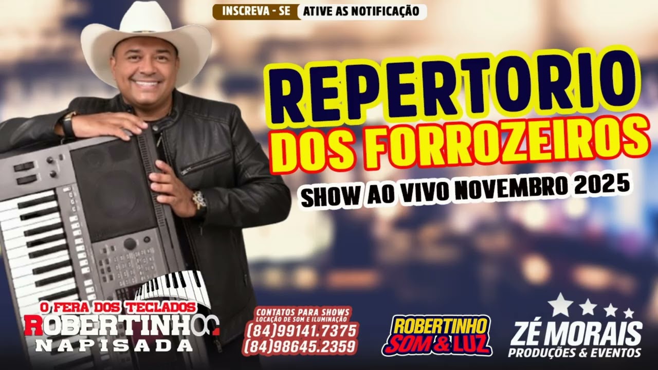 REPERTORIO DOS FORROZEIROS I O FERA DOS TECLADOS ROBERTINHO NA PISADA #forrodosidosos