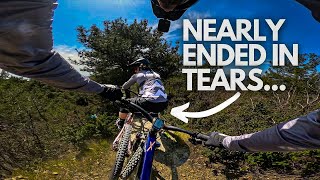 FLAT OUT MTB TRAIL RIDING ALMOST ENDED IN TEARS... | GoPro.