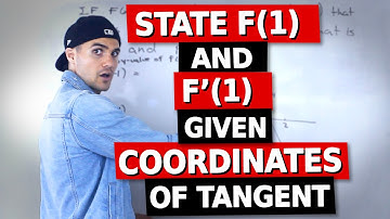 MCV4U (Grade 12 Calculus & Vectors) - Derivatives given Tangent Coordinates Example