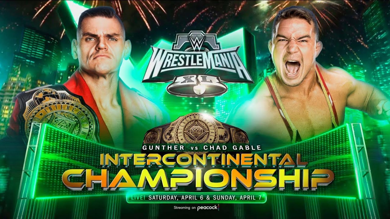 FULL MATCH - Chad Gable vs. Gunther – Intercontinental Championship Match: WrestleMania  40 - YouTube