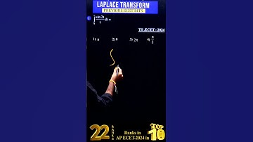 LAPLACE TRANSFORM - TG ECET -2024 || SAIMEDHA KOTI - HYD