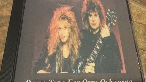 Zakk Wylde Audition Demos (for Ozzy Osbourne)