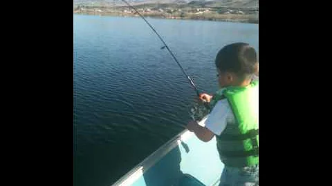 My 4 and 6 year old boys fishing