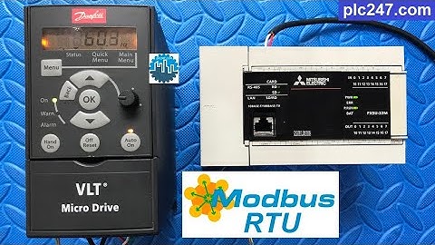 Mitsubishi FX5U "Modbus RTU" Danfoss FC51 Tutorial