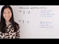 How to add and subtract fractions using the butterfly method  math with janine