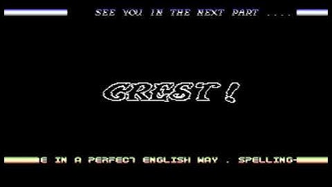 C64 One File Demo: Crazy Bytes by Crest ! 1988