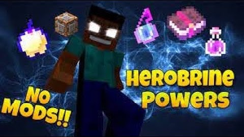 HOW TO GET HEROBRINE’S POWERS...NO MODS!