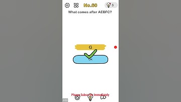 brain out level 60 what comes after aebfc walkthrough or answer