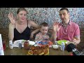 МУКБАНГ СЫРНИКИ | MUKBANG CHEESECAKES RUSSIAN FOOD #cheesecakes #сырники #StepFamily #mukbang