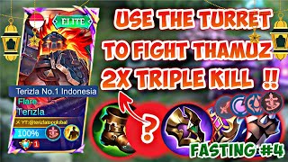 FASTING #4 USE THE TURRET TO FIGHT THAMUZ, 2X STRONG TRIPLE KILL DAMAGE 🔥