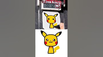 【ASMR】Drawing Pikachu(Sprunki) in 50Sec (Remake by 김겹살 Winnie)