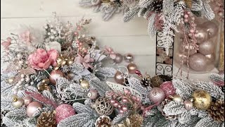 Колекція «Зимова пудра» дизайн «пудра-Шампань» - новорічний декор від Krasota Po Ukr у рожевих тонах