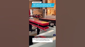 High-speed vertical box opener - Can easily open both large and small cartons as well as hard