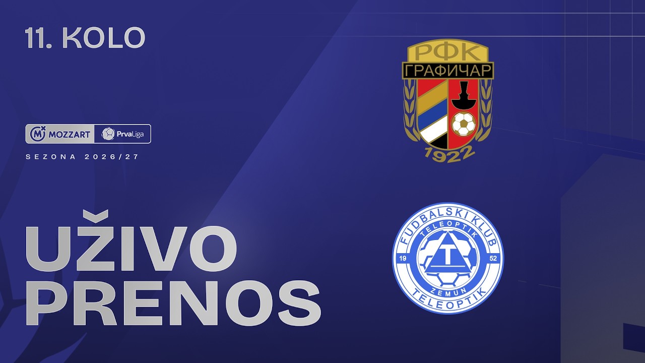 RFK Grafičar - Teleoptik Mozzart Bet Prva liga Srbije 2026/27 11. Kolo