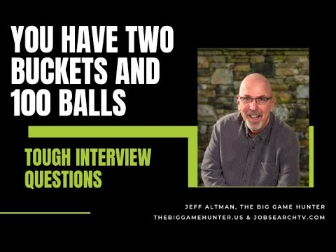 Hedge Fund Brainteasers: 2 Buckets, 50 White Balls , 50 Black Balls . . . | JobSearchTV.com