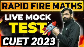 Rapid Fire Maths 🔥😨 | Live Mock Test 🔥 | Menti Quiz | CUET 2023 | Vishal Mahajan