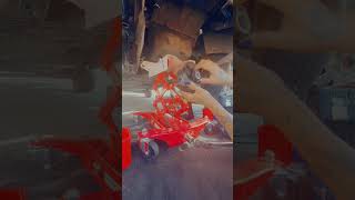 Customer states one click no start change that starter remove motor mount bracket