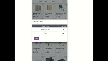 POS Product Warehouse Quantity - Responsive Odoo