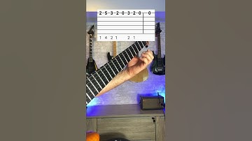 E Minor Scale Run 1 String Descending #shorts