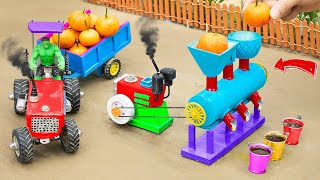 Diy tractor making Automatic Orange Juice Machine | Diy Modern Agriculture Machines | @Sunfarming