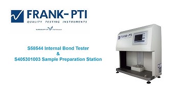Internal Bond Tester / Sample Preparation Station FRANK-PTI 2020