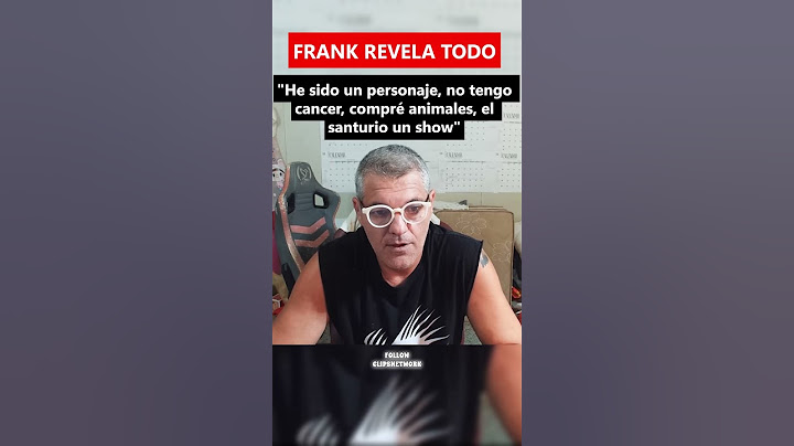FRANK CUESTA REVELA LA VERDAD DEL SANTUARIO