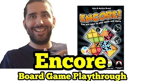 Encore Roll-and-Write Playthrough