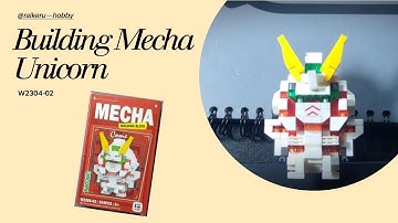 CARA MERAKIT BRICKS MINI LEGO NANO BLOCKS MECHA ROBOT SERIES W2304-02 UNICORN
