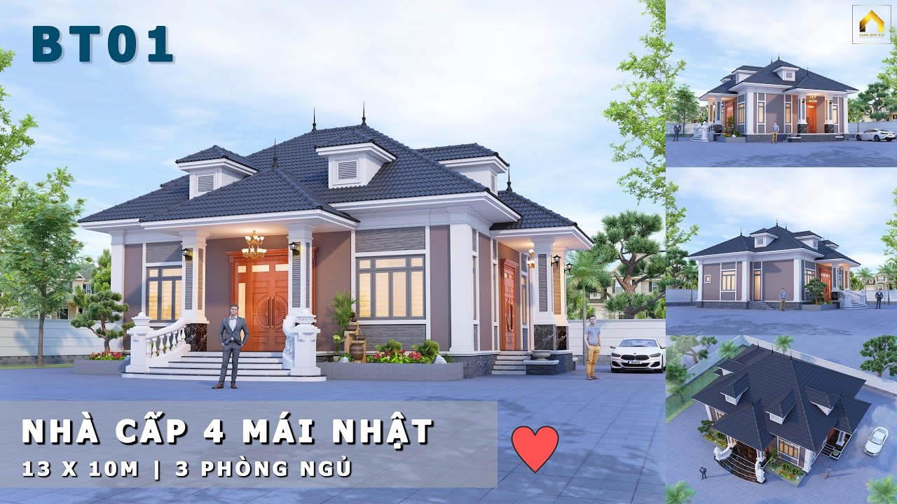 Nhà cấp 4 - mái nhật siêu đẹp ở Hòa Bình - Xuan Nam KTS - youtube