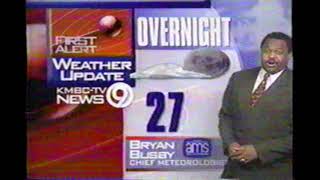 KCWE-TV, Ch. 29, Kansas City, MO, KC29 Weather Updates (Bryan Busby), Circa 1999