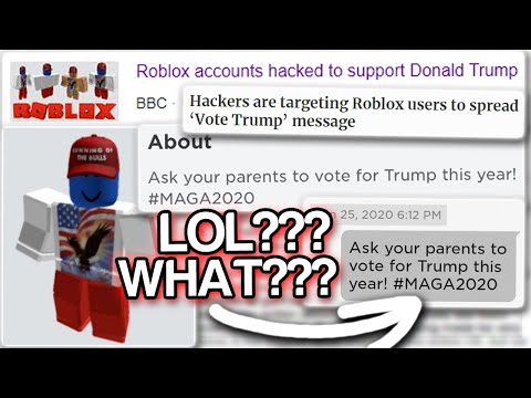 Roblox accounts hacked to support Donald Trump - BBC News