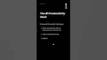 The #1 Productivity Hack