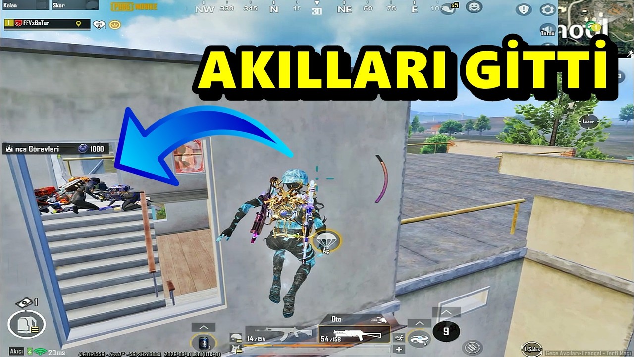 ADAMLARIN AKLINI ALDIM RESMEN ! HARİKA MAÇ BATUR GAME SOLO SQUAD PUBG MOBİLE