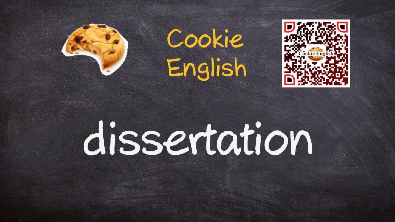 dissertation pronunciation british