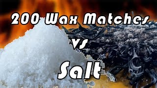 Salt Vs Wax Matches Experiment