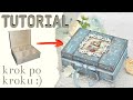 Decoupage herbaciarka z zajączkami - DIY tutorial