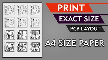 How To Print Exact Sized Layout To Make DIY PCB on A4 Size Sheet|| Urdu\Hindi T Tech Mentor