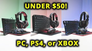 Top 3 Gaming Bundles Under $50! [Keyboard, Mouse, Headset, and Mouse Pad]