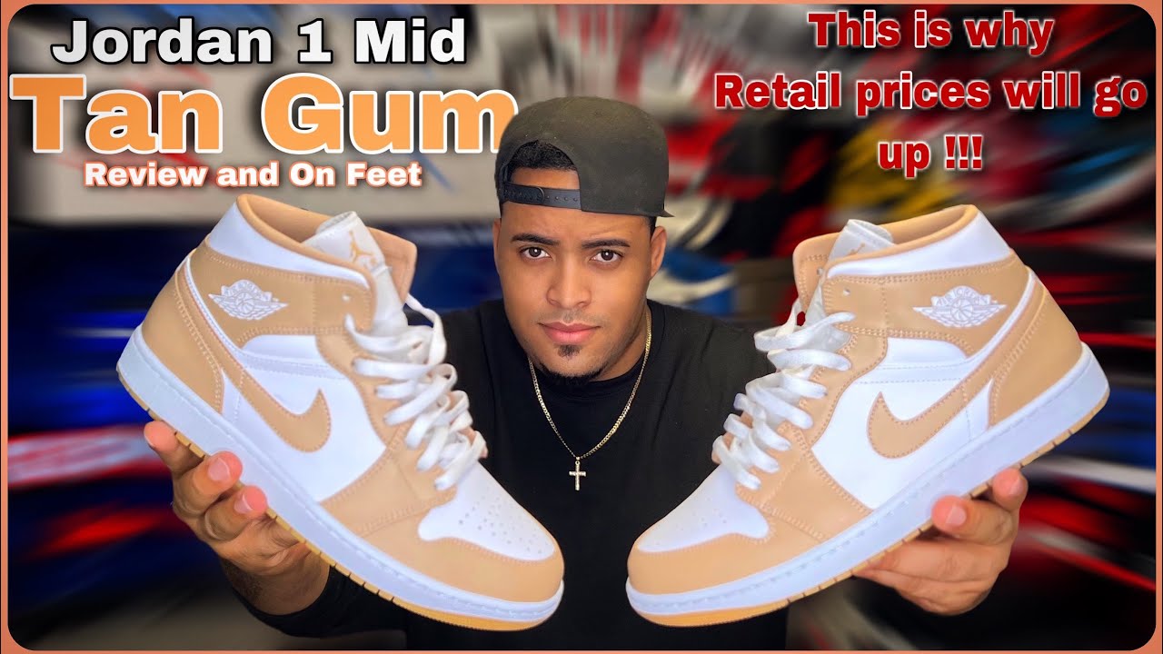 jordan 1 mid tan gum