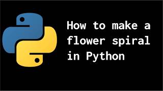 How to make a flower spiral in Python